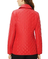 Jones New York Women's Diamond-Quilted Button-Up Jacket