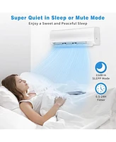 Jinjunye 9000BTU Mini Split Air Conditioner Ductless Inverter Heat Pump, 208-230V 19SEER2,Min Split Ac/Heating System, Energy Saving, Cooler up to 450
