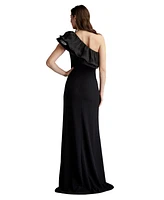 Tadashi Shoji Women's Roni One-Shoulder Ruffle Gown