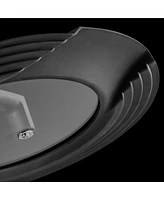 BergHOFF Gem 3Pc Downdraft 18/10 Stainless Steel Fry Pan Set, Black Handles
