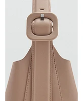 Mango Women's Buckle Detail Shopper Bag