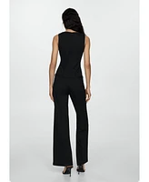 Mango Women's Long Strap Jumpsuit