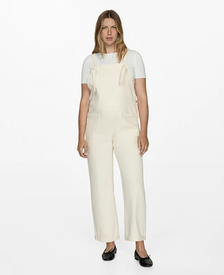 Mango Women's Maternity Denim Dungarees