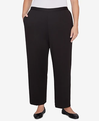 Alfred Dunner Plus Runway Ready Pull On Ponte Average Length Pants