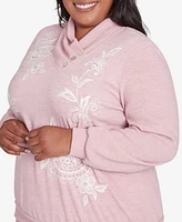 Alfred Dunner Plus Telluride Pink Paisley Top