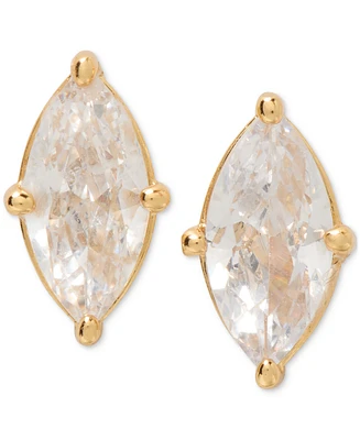 Kate Spade New York Gold-Tone Cubic Zirconia Marquise Stud Earrings