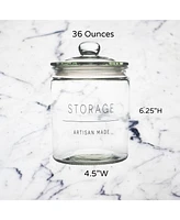 Amici Home Stockholm Glass Round Canister - Storage