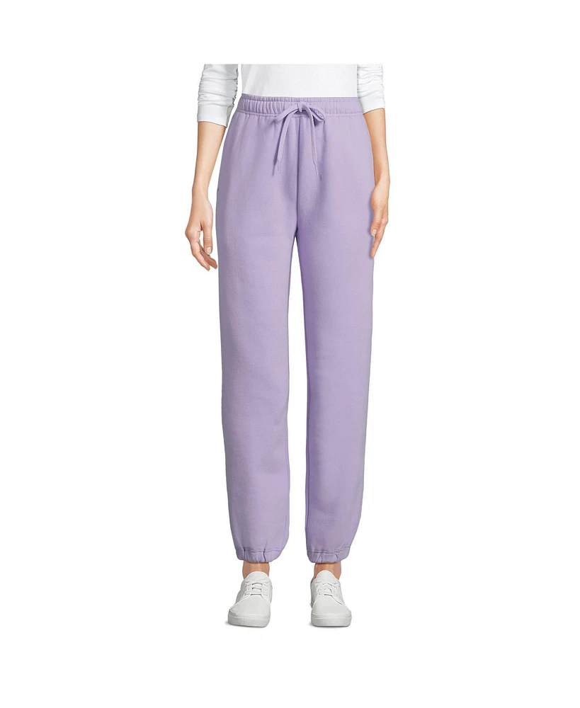 Lands' End Women's Tall Serious Sweats High Rise Jogger Pants