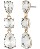 Givenchy Crystal Triple Drop Earrings