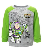 Disney Pixar Toddler Boys Toy Story Buzz Lightyear Fleece Pullover Sweatshirt and Pants Set to