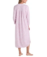 Miss Elaine Women's Paisley-Print Lace-Trim Nightgown