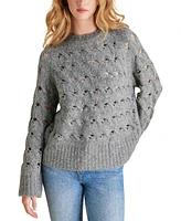 Steve Madden Women's Sonora Oversized Open-Stitch Sweater