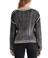 Steve Madden Women's Renzo Cable-Knit Sweater