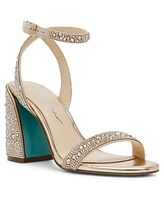 Betsey Johnson Jet Rhinestone Dress Sandals