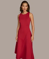 Donna Karan Women's High-Low Scuba A-Line Dress