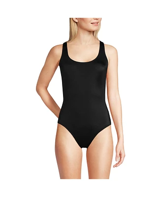 Lands' End Women's D-Cup Tugless X-Back One Piece Swimsuit