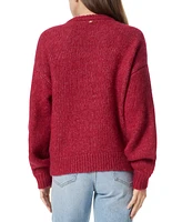 Sam Edelman Women's Khloe Crewneck Boxy Pullover Sweater