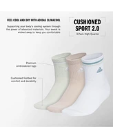 adidas Women's 3-Pk. Sport 2.0 High Quarter Socks