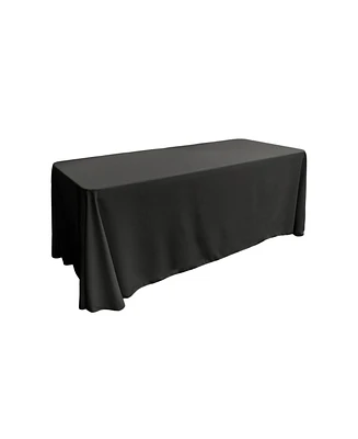 Slickblue Rectangular 90x132 Inch Polyester Poplin Tablecloth - Easy Care Table Cover