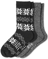 Hue Women's Nordic Snowflake Boot Socks, Pack of 2