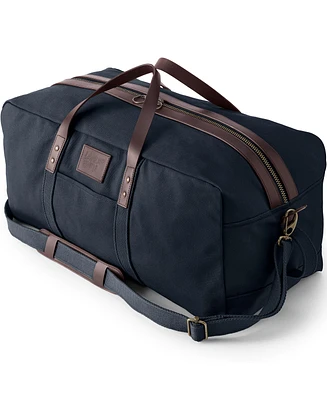 Lands' End Waxed Canvas Travel Duffle Bag