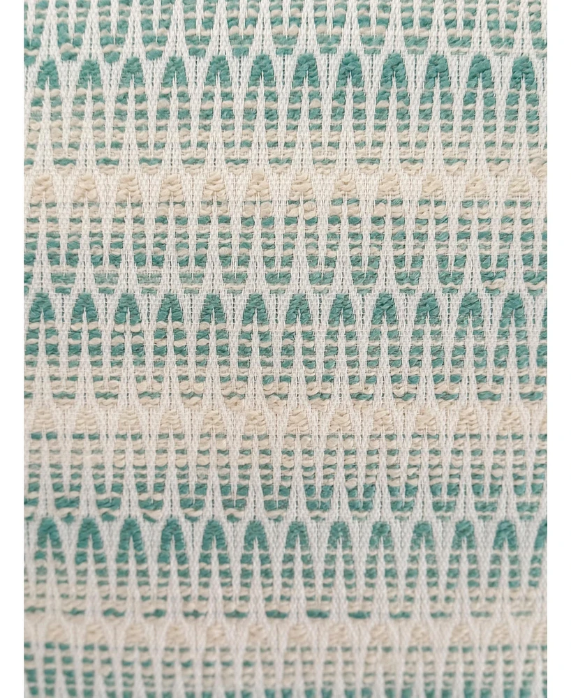 Anaya Home Summer Twist Aqua 16x16 Indoor Outdoor Pillow