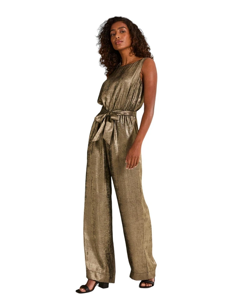 FatFace Women's Gisele Metallic Jumpsuit