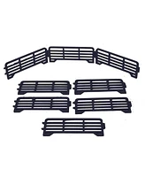 Generic 1/64 Pack of Black Short Fence Links, 3D Printed Farm Model