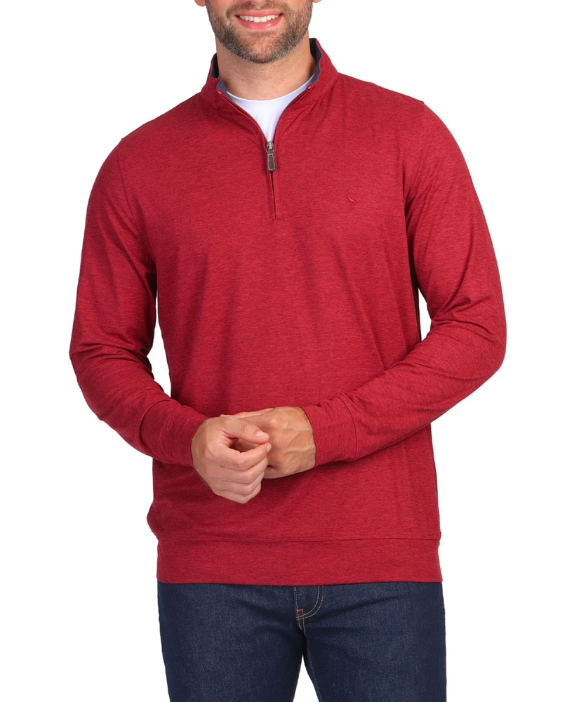 Tailorbyrd Men's Brushed Melange Quarter Zip