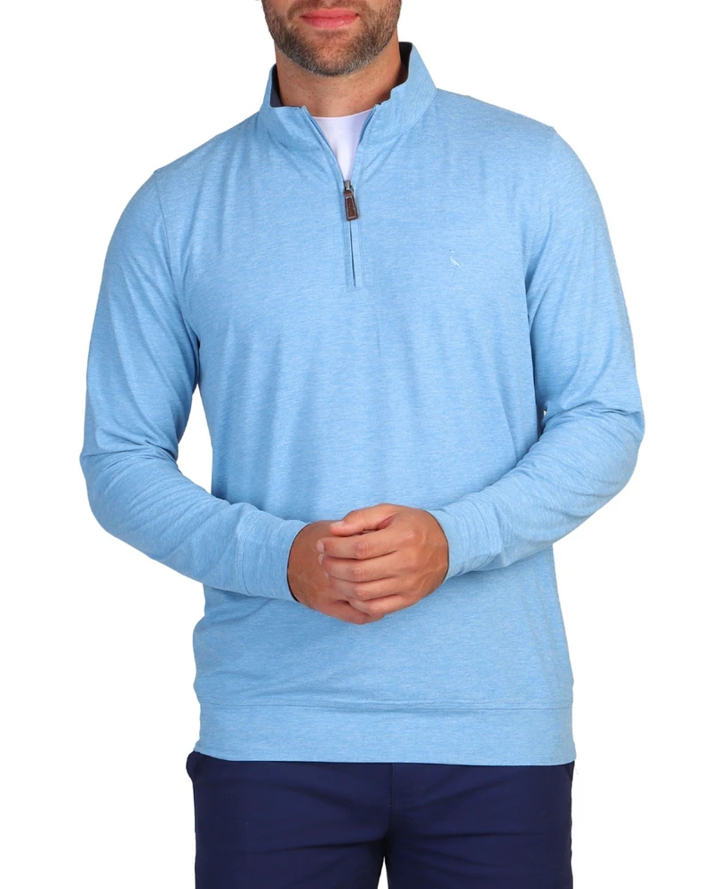 Men's Brushed Melange Quarter Zip