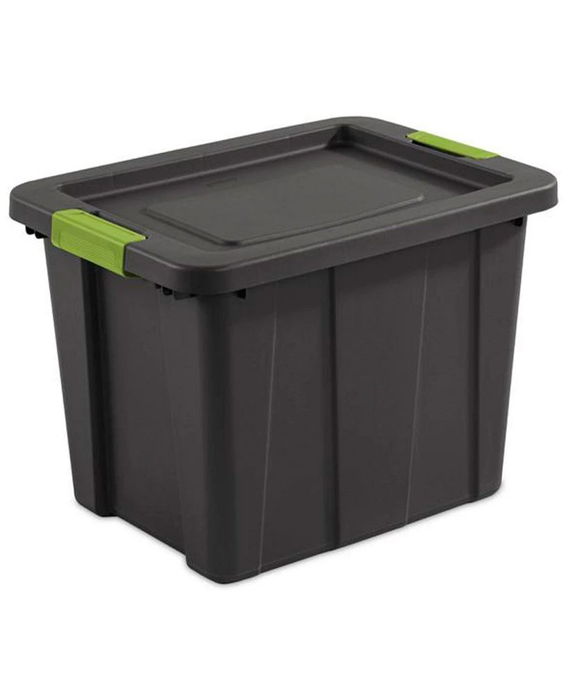Sterilite Tuff1 Latching 18 gal Stacking Plastic Storage Box with Lid, (6 Pack)