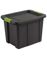 Sterilite Tuff1 Latching 18 gal Stacking Plastic Storage Box with Lid, (6 Pack)