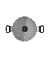 BergHOFF Leo Glints Nonstick Recycled Aluminum Stockpot 9.5", 5.9qt. With Glass Lid