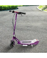 Razor E100 Kids Ride On 24V Motorized Powered Electric Scooter Toy, Purple