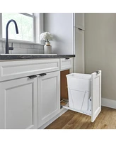 Rev-a-Shelf Single Pullout Kitchen Cabinet Trash Can 30 qt., Rv-9PB S
