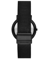 Skagen Men's Signatur Quartz Three-Hand Black Stainless Steel 40mm