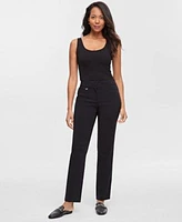 Jm Collection Womens Slim Leg Curvy Fit Pants 2ps 28w Created For Macys