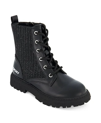 Dkny Little and Big Girls Ava Menia Combat Boot