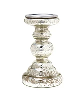 Mikasa Mercury Glass Candle Holder, 8 Inches