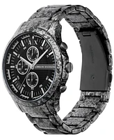 A|X Armani Exchange Men's Quartz Chronograph Gunmetal Stainless Steel Watch 46mm