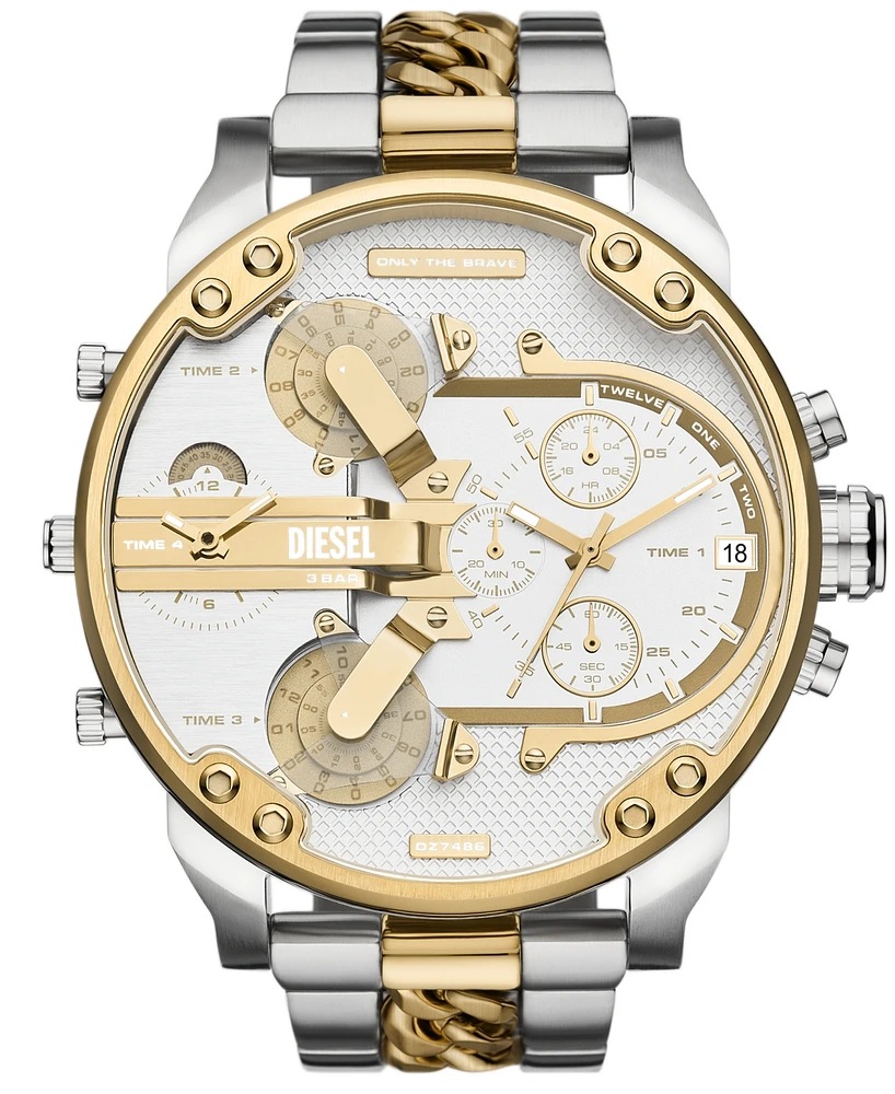 Diesel Men's Mr. Daddy 2.0 Chronograph Two-Tone Stainless Steel Watch 57mm - Two