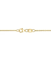 Effy Diamond (3/8 ct. t.w.) & Rope Pear-Shaped 18" Pendant Necklace in 14k Two-Tone Gold - Two