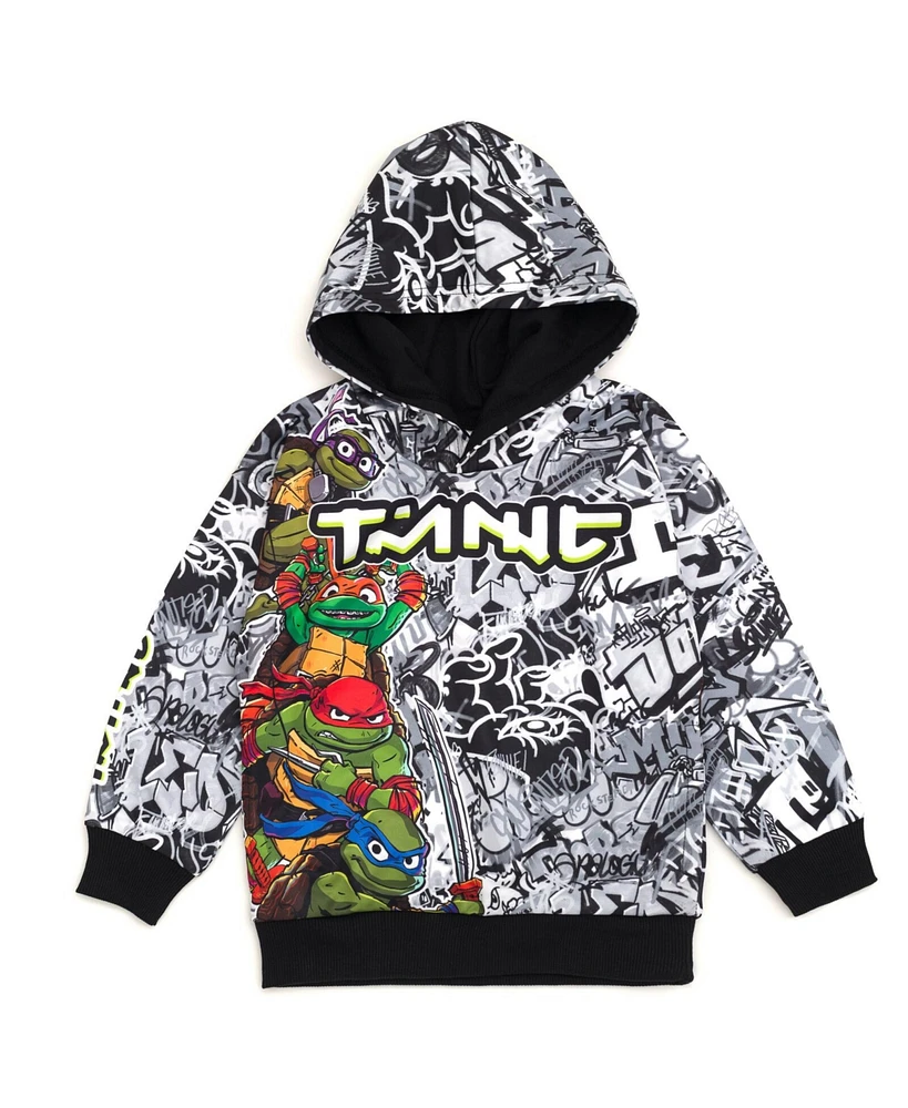 Teenage Mutant Ninja Turtles Toddler Boys Fleece Pullover Hoodie to (2T