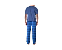 Sleephero Men's Short Sleeve Knit Pajama Set