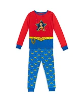 Dc Comics Toddler Girls Justice League Batgirl Pajama Shirt and Pants Sleep Set Toddler to Big Kid