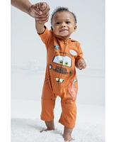 Disney Toddler Boys Pixar Cars Tow Mater Lightning McQueen Zip Up Cosplay Coverall Newborn to