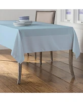 Slickblue 60''x90'' Rectangular Tablecloth – Durable Polyester Poplin Fabric for Events and Dining
