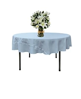Slickblue 72" Round Tablecloth, Elegant Polyester Poplin for Events & Dining
