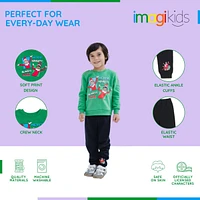 Elf on The shelf Boys Fleece Sweatshirt and Jogger Pants Outfit Set