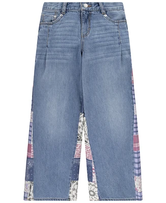 Levi's Big Girls Printed Insets High-Rise Baggy Jeans